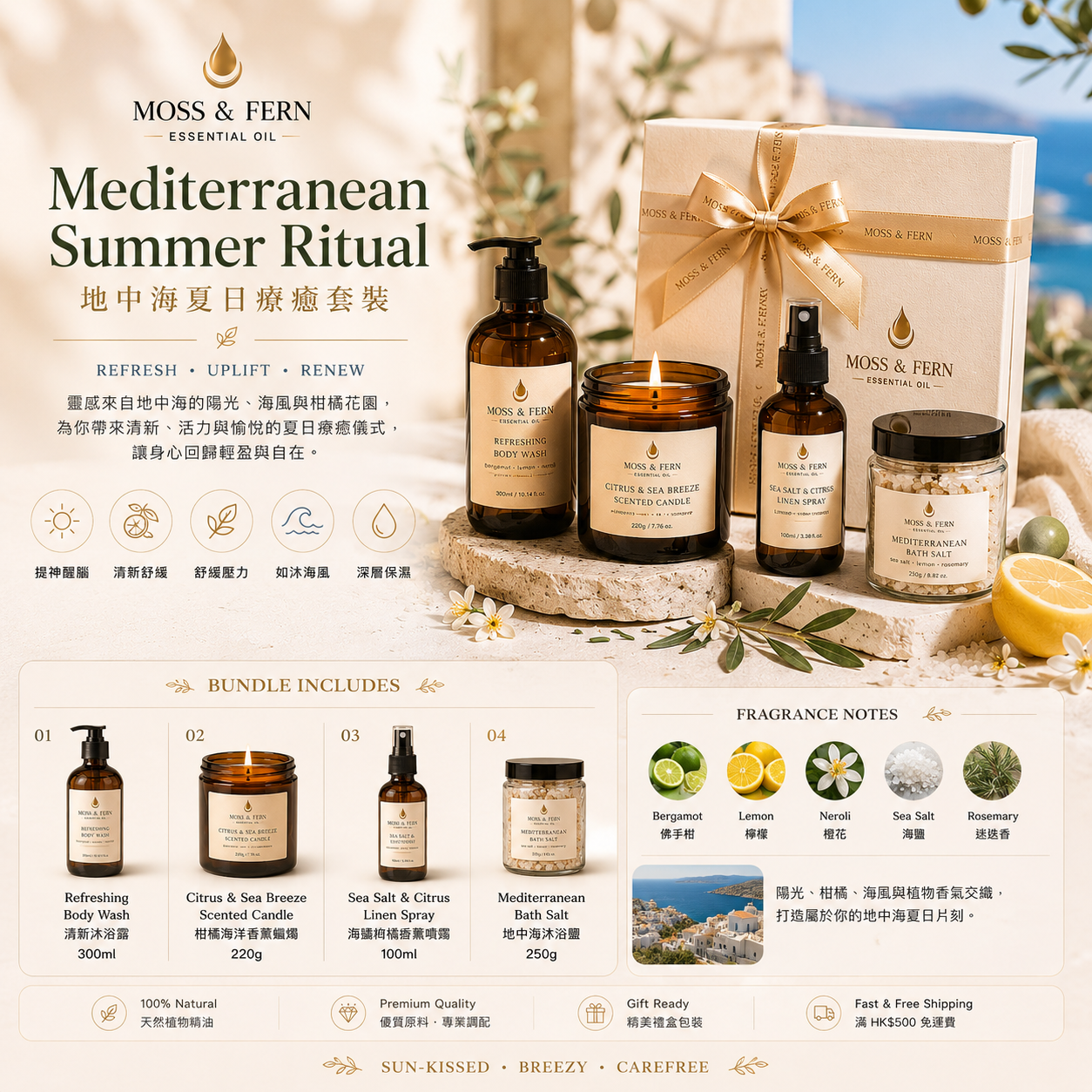 《地中海夏日療癒套裝》Mediterranean Summer Ritual